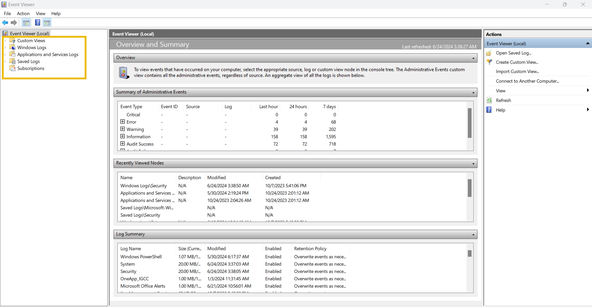 Windows Event Logs Analysis