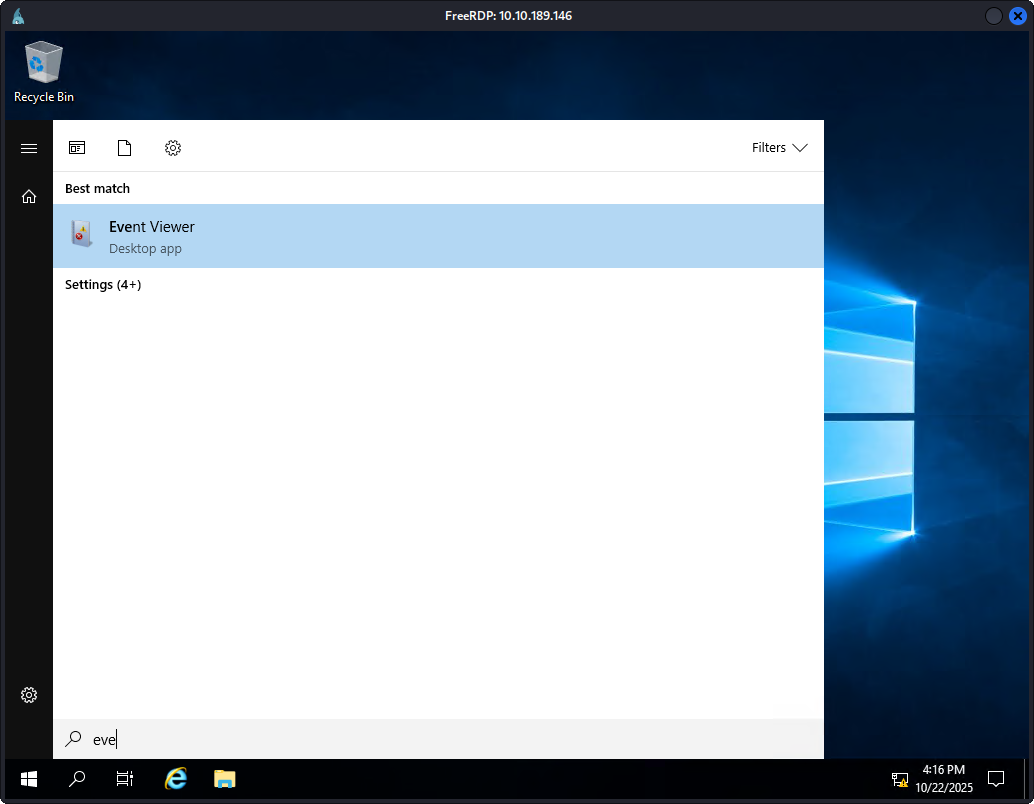Windows Event Logs Analysis
