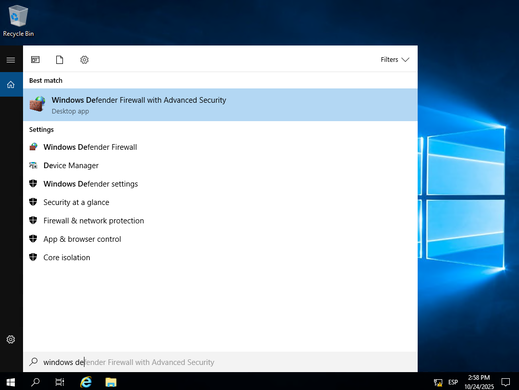 Windows Defender Firewall