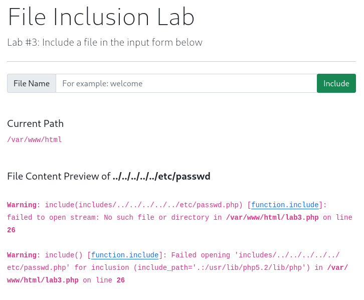 Local File Inclusion - LFI Continued