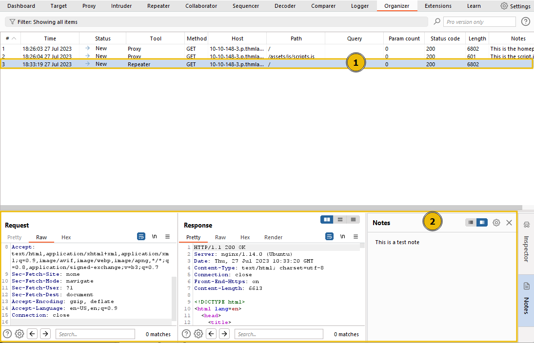 Organizer - Overview