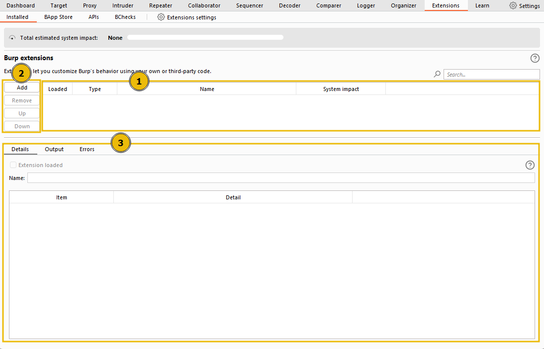 The Extensions Interface