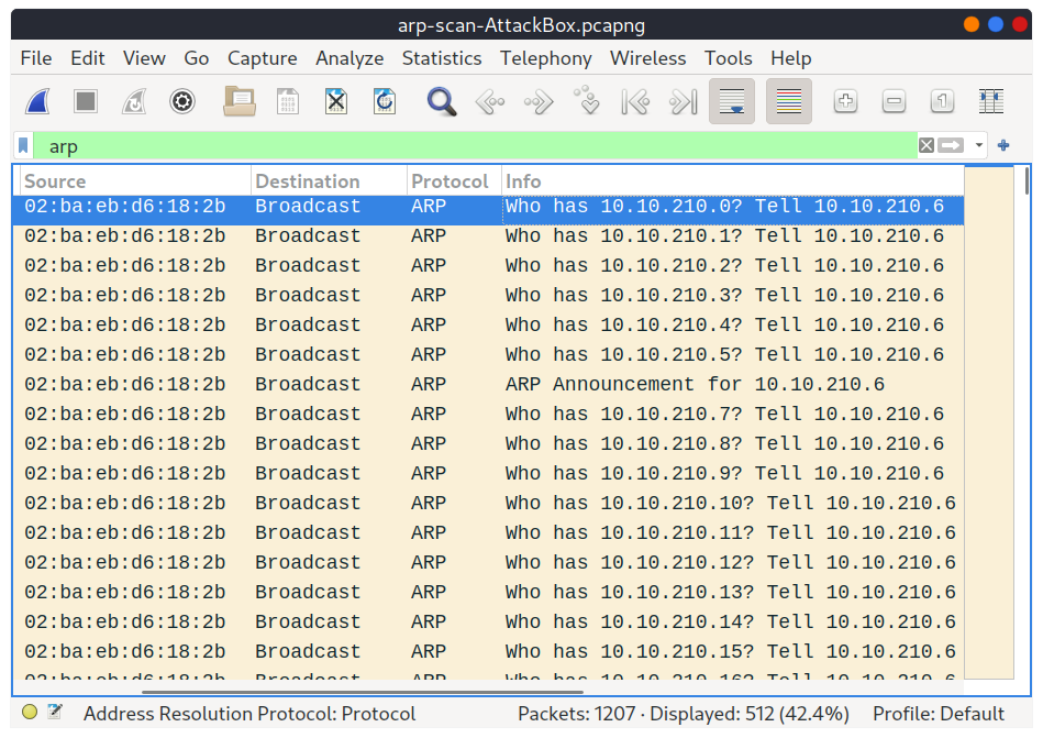Nmap Host Discovery Using ARP