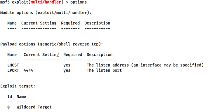 Metasploit multi-handler