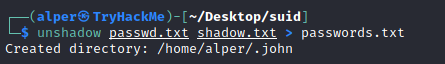 Privilege Escalation - SUID