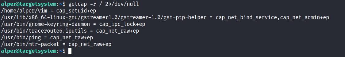 Privilege Escalation - Capabilities