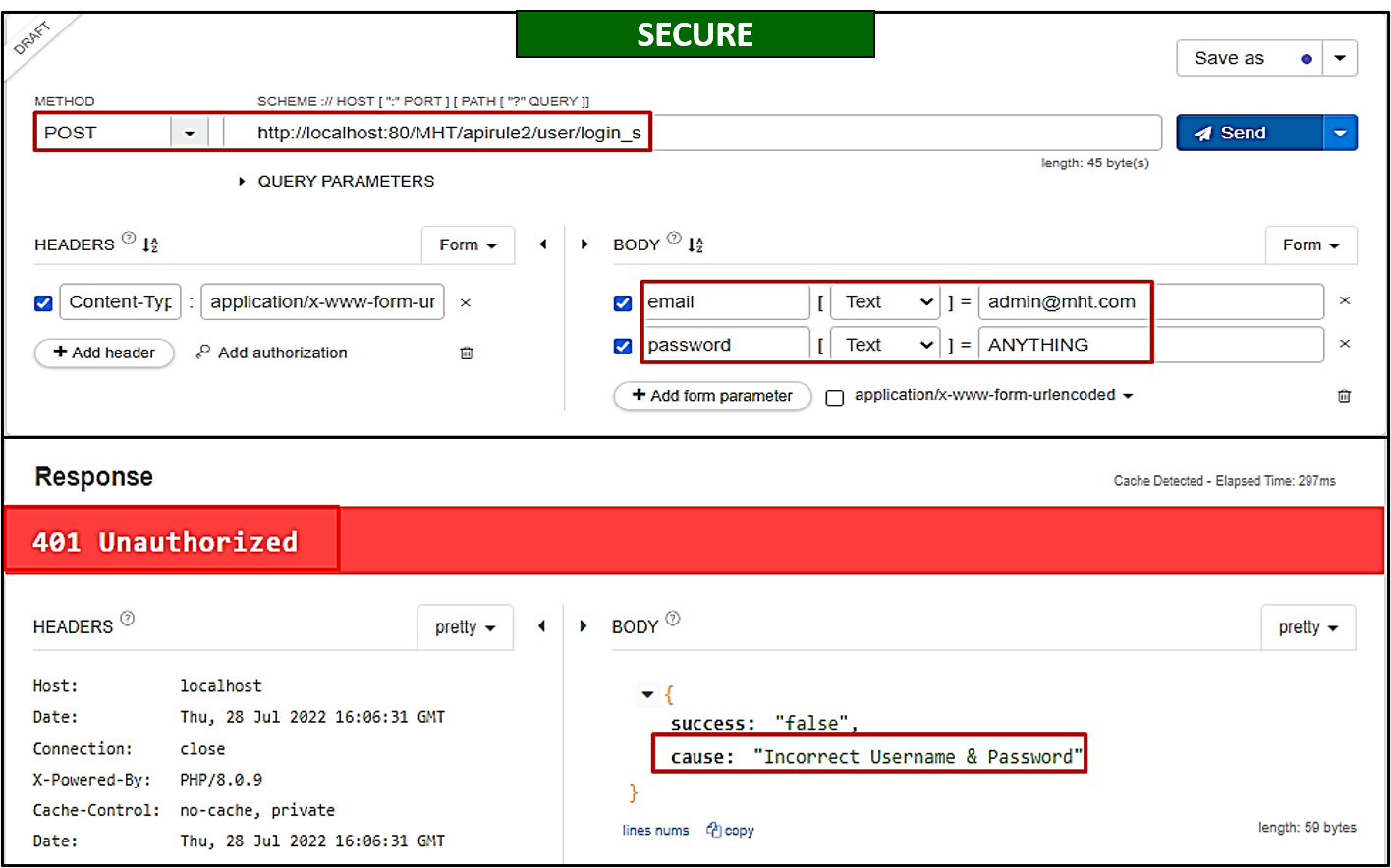 Vulnerability II - Broken User Authentication (BUA)