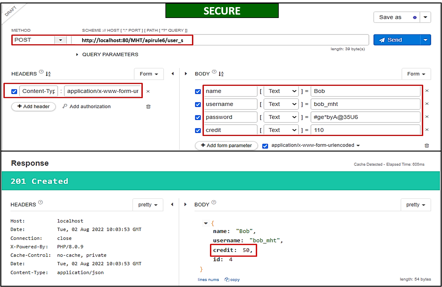 Vulnerability VI - Mass Assignment