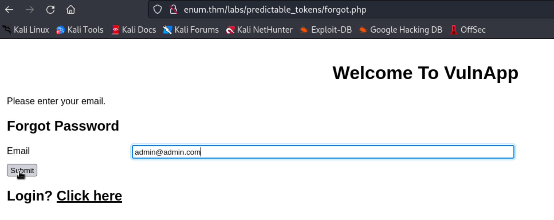 Exploiting Vulnerable Password Reset Logic