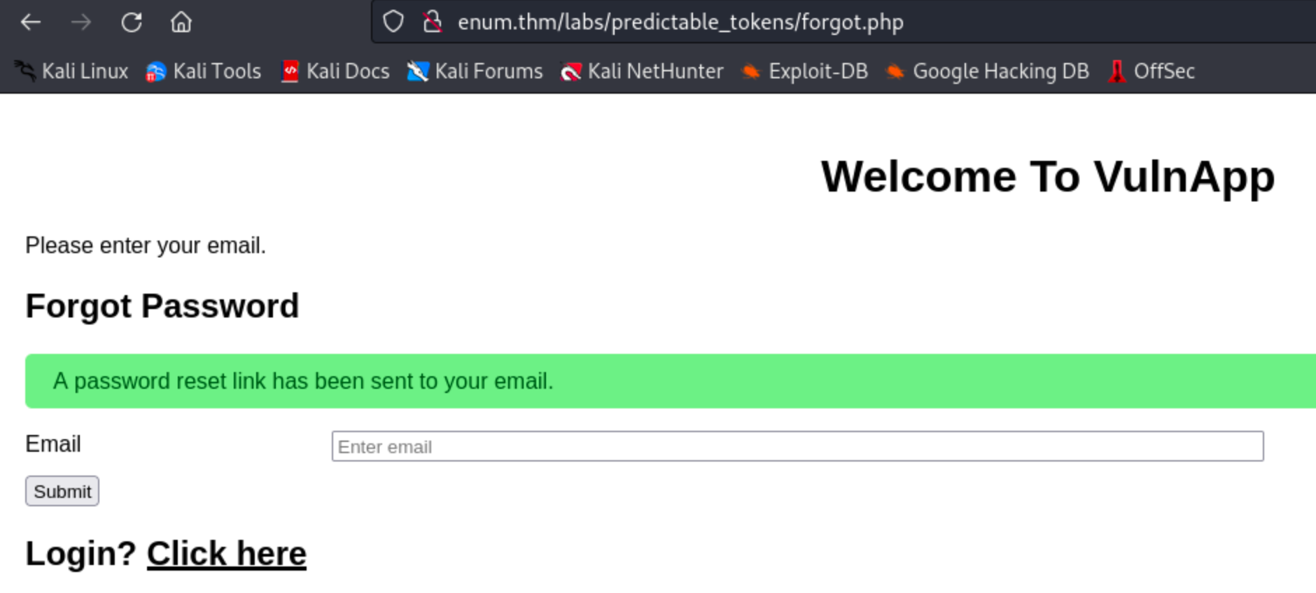 Exploiting Vulnerable Password Reset Logic