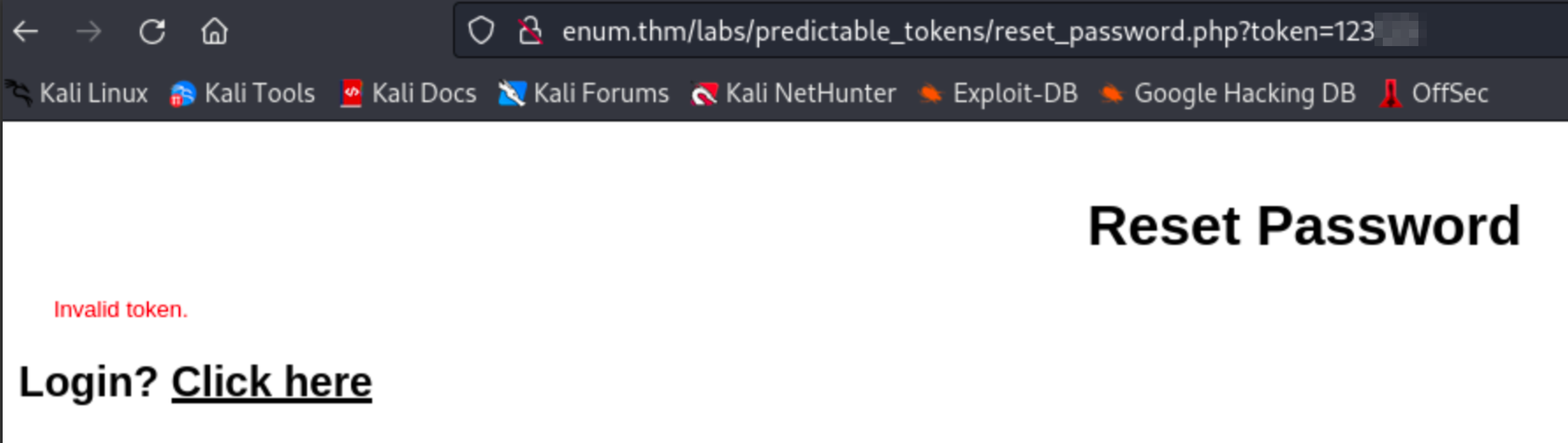 Exploiting Vulnerable Password Reset Logic