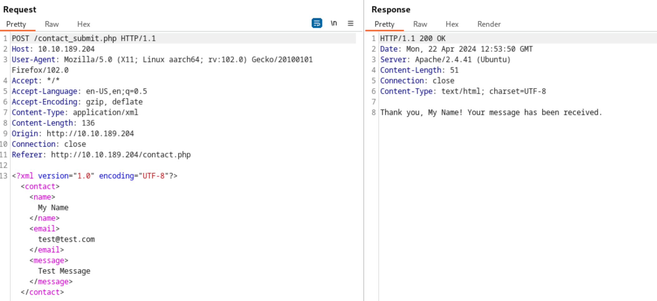 Exploiting XXE - In-Band