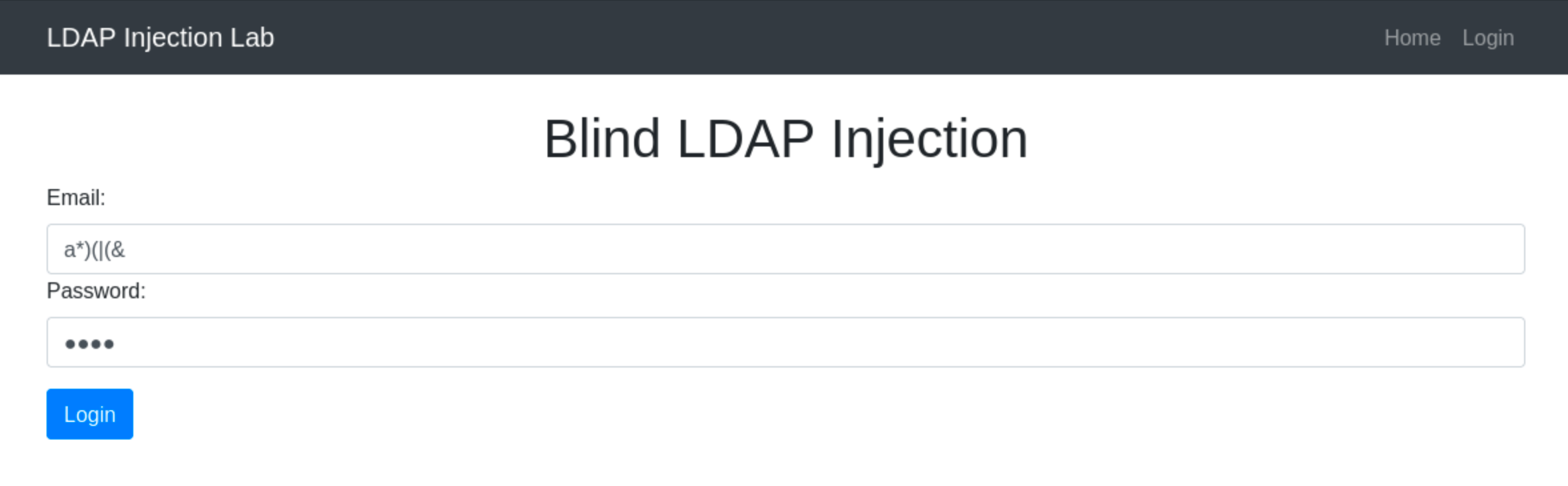 Blind LDAP Injection