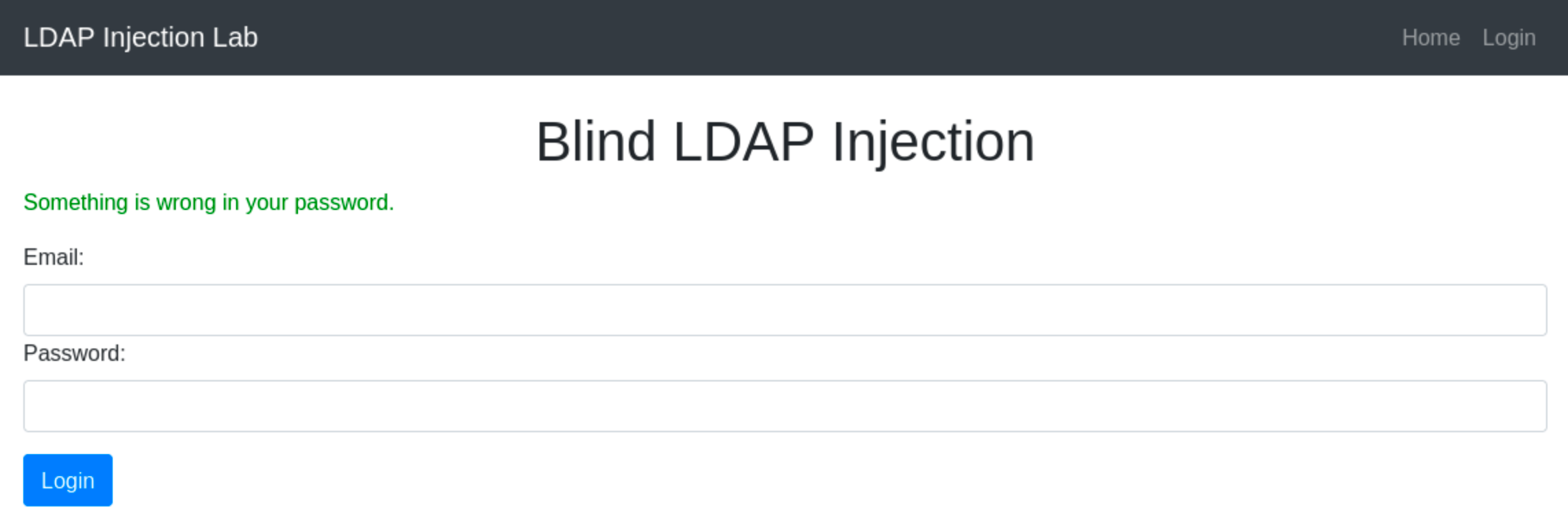 Blind LDAP Injection
