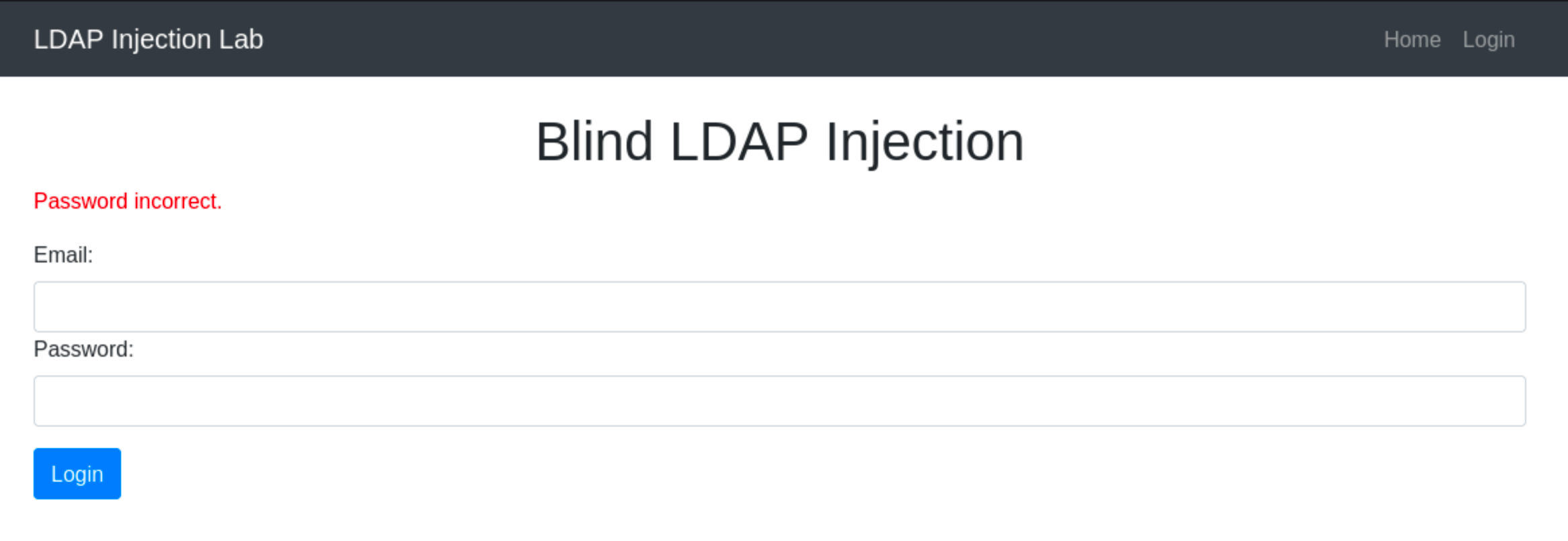 Blind LDAP Injection