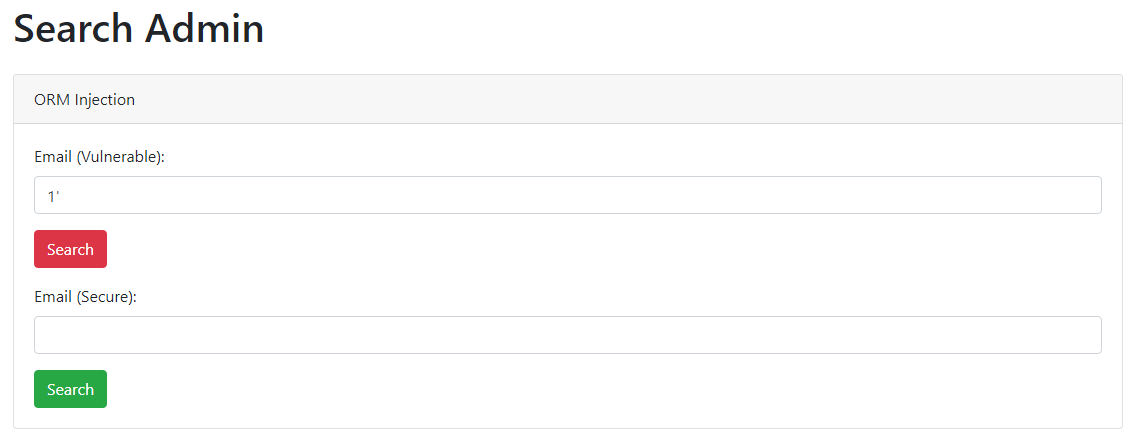 ORM Injection - Weak Implementation