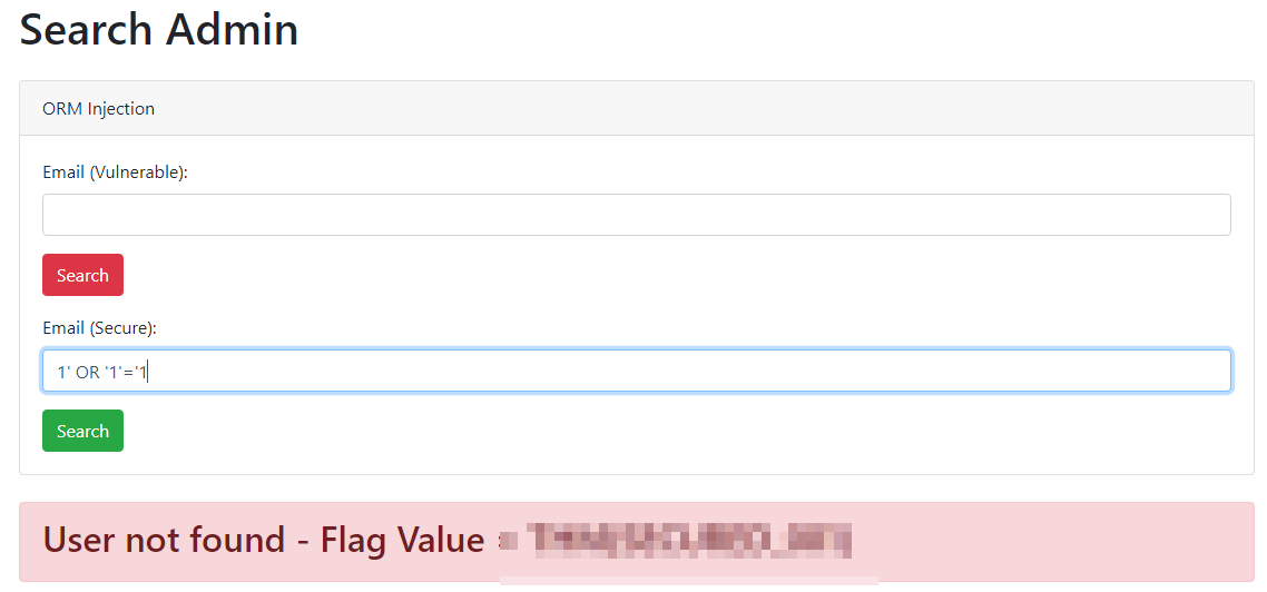 ORM Injection - Weak Implementation