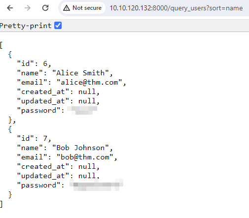 ORM Injection - Vulnerable Implementation