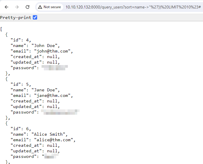 ORM Injection - Vulnerable Implementation