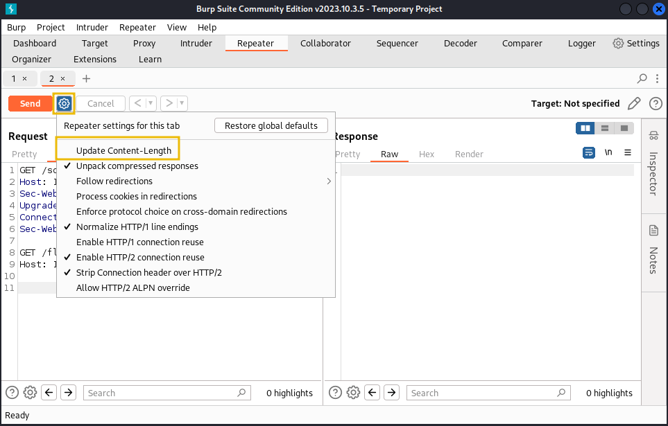 Abusing Websockets for Request Smuggling