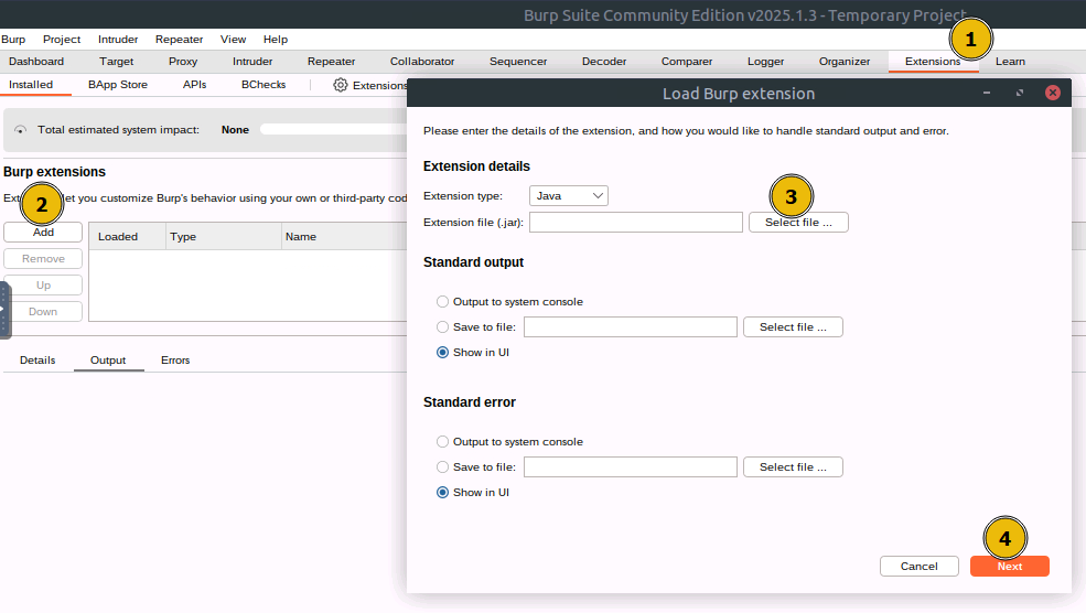 Creating a Basic Burp Extension