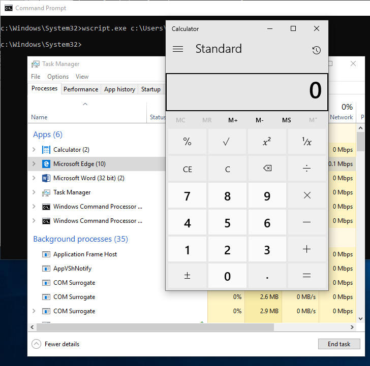 Windows Scripting Host - WSH