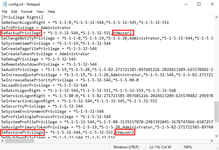 Tampering With Unprivileged Accounts