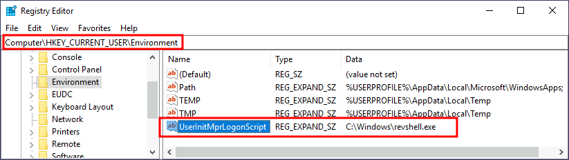 Logon Triggered Persistence