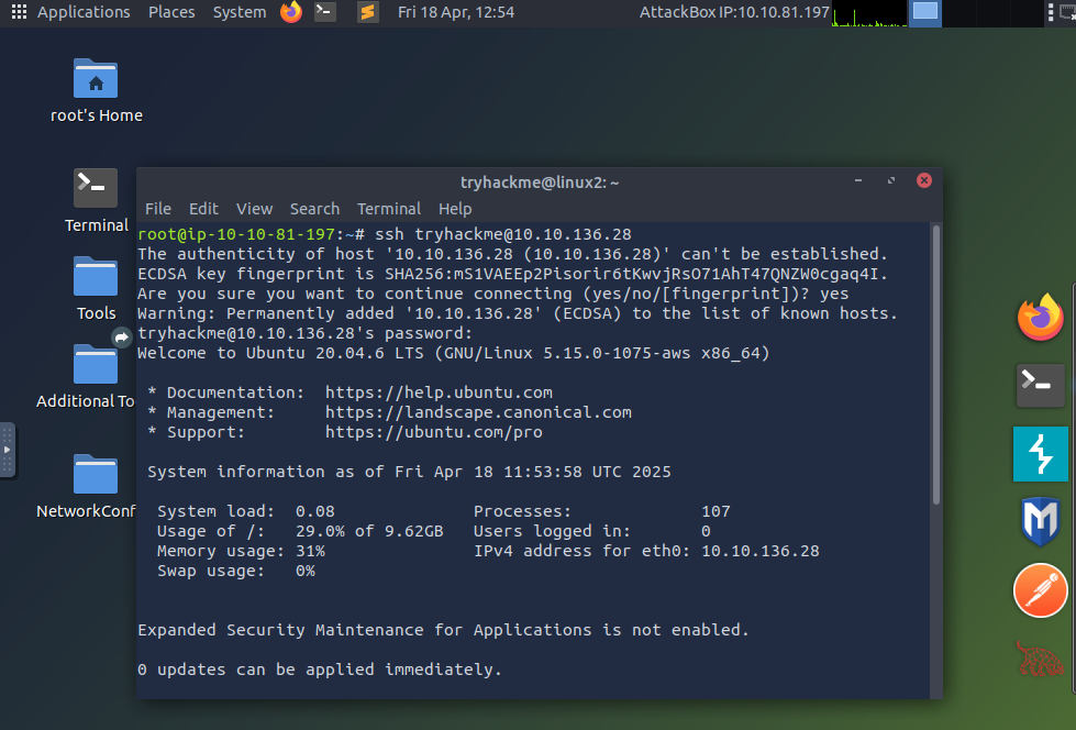 Accessing Your Linux Machine Using SSH